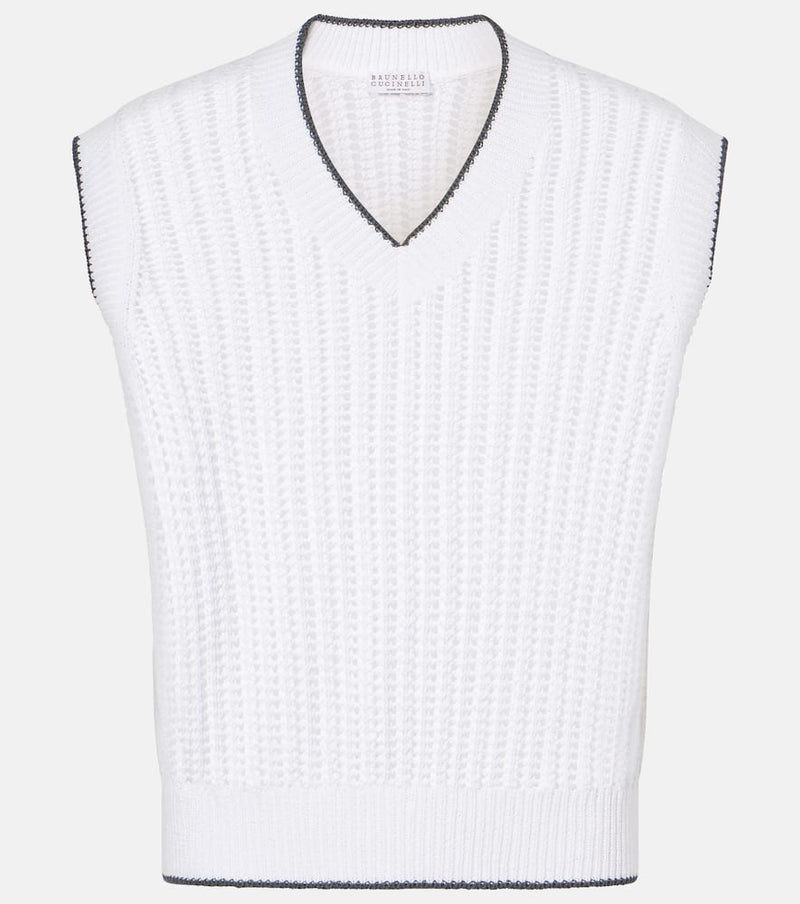 Brunello Cucinelli Cotton sweater vest