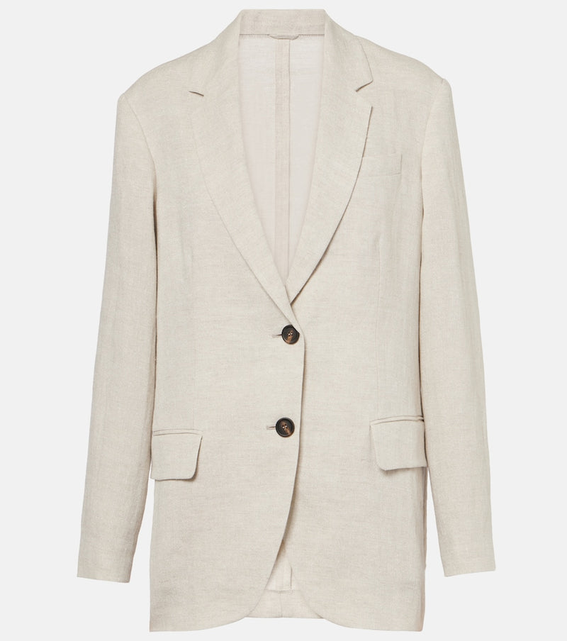 Brunello Cucinelli Linen-blend blazer