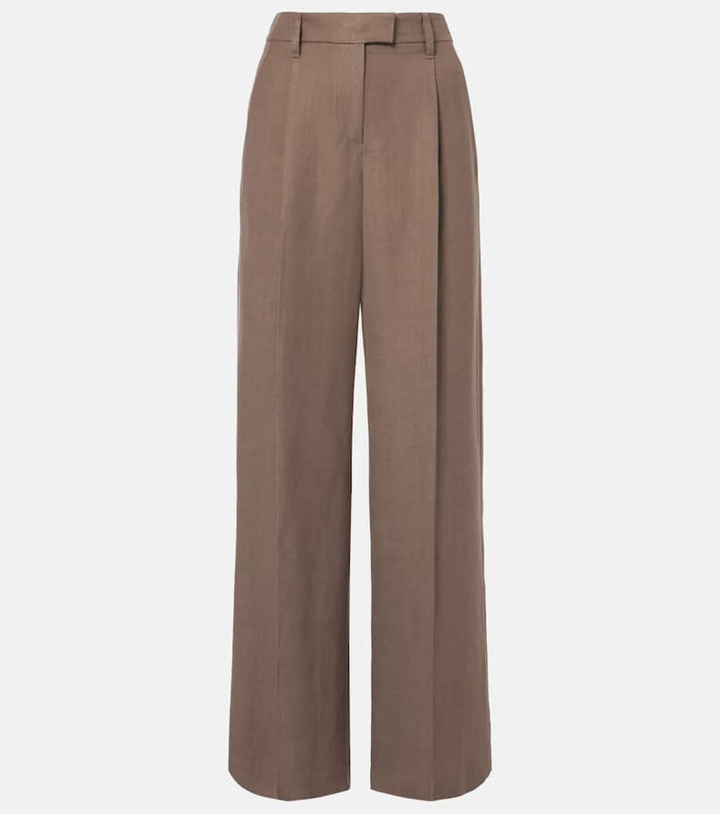 Brunello Cucinelli High-rise wide-leg pants