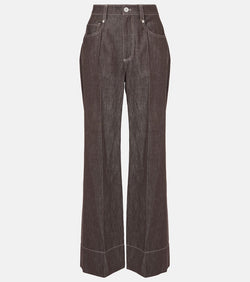 Brunello Cucinelli Mid-rise wide-leg jeans