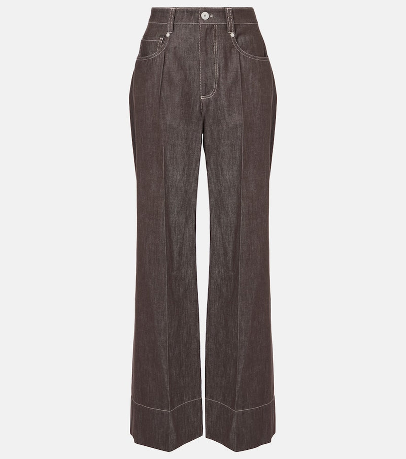 Brunello Cucinelli Mid-rise wide-leg jeans