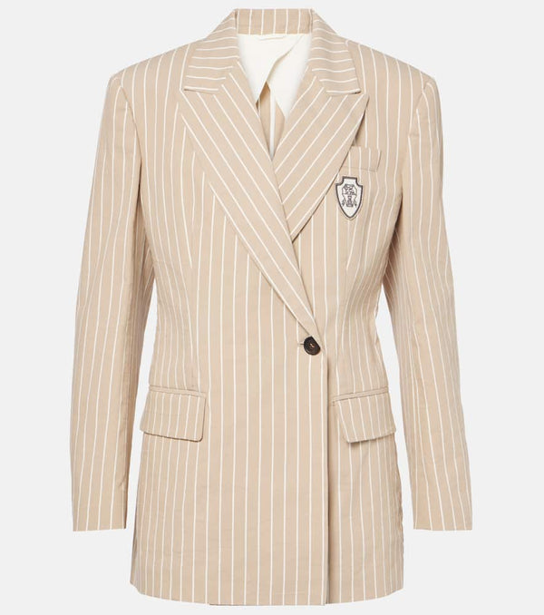 Brunello Cucinelli Cotton and silk blazer