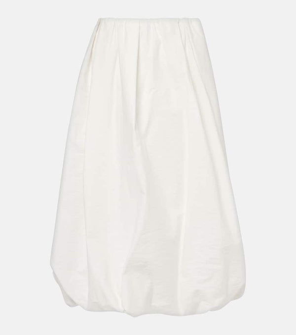 Brunello Cucinelli Cotton-blend midi skirt