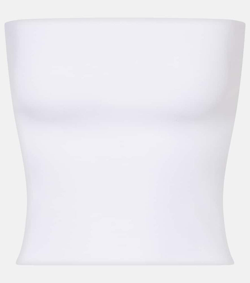 Brunello Cucinelli Cotton-blend jersey bandeau top