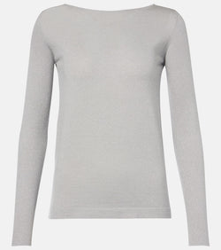 Brunello Cucinelli Sparkling cashmere and silk-blend sweater