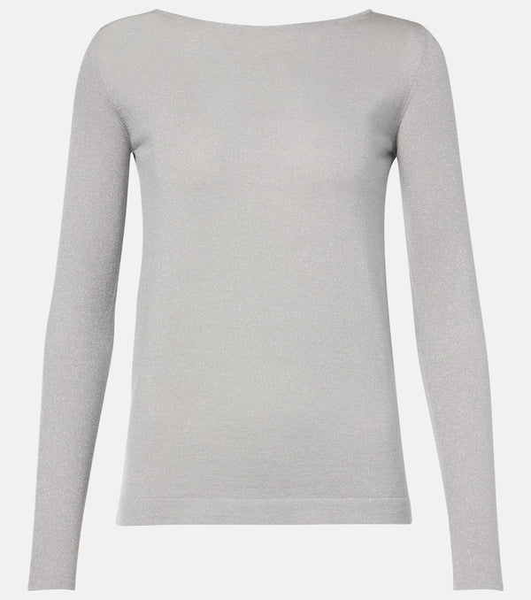 Brunello Cucinelli Sparkling cashmere and silk-blend sweater