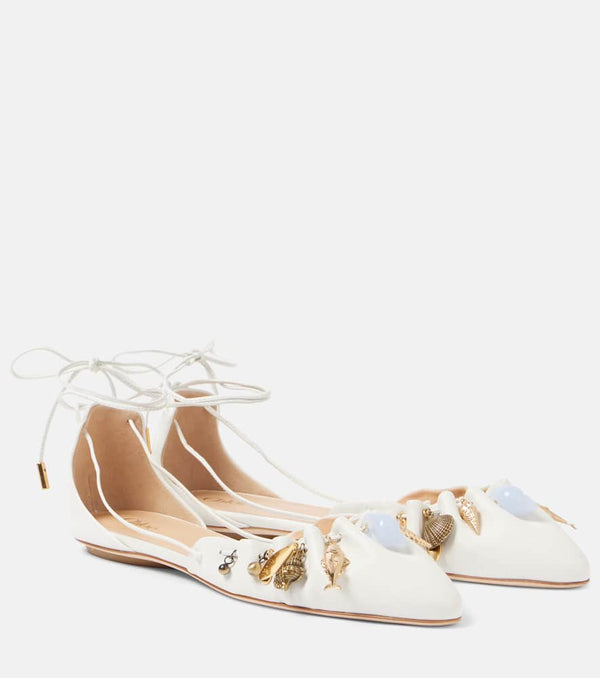 Chloé Sea Treasures leather ballet flats