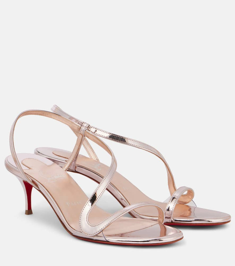 Christian Louboutin Rosalie metallic leather sandals