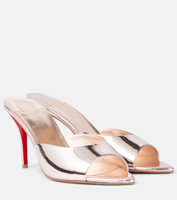 Christian Louboutin Miss Z 80 leather mules