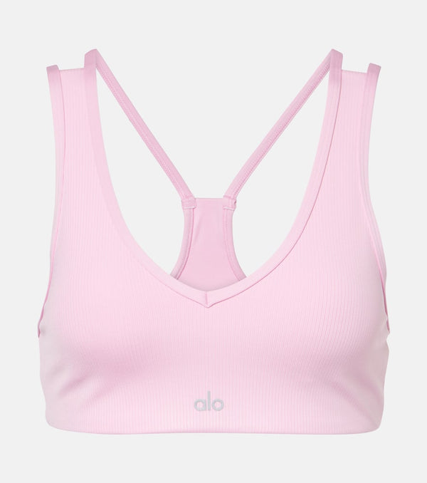 Alo Yoga Airlift Jump Start ribbed-knit sports bra