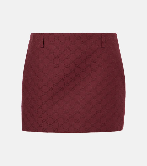 Gucci GG canvas cotton-blend miniskirt