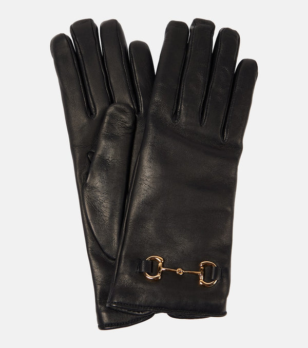 Gucci Horsebit leather gloves