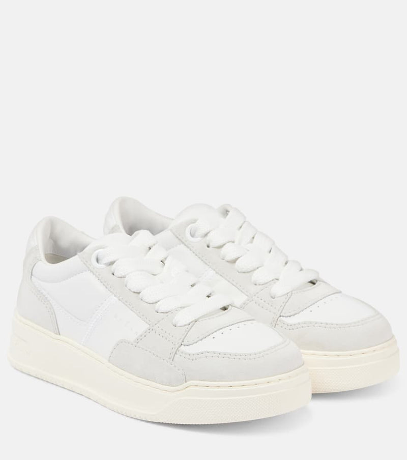 Hogan H667 suede-trimmed leather sneakers