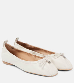 Hogan H684 bow-detail leather ballet flats