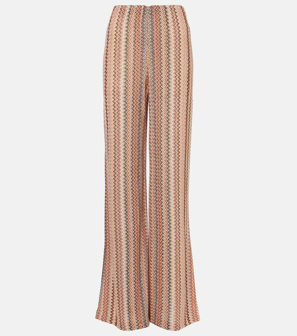 Missoni Zigzag cotton-blend wide-leg pants