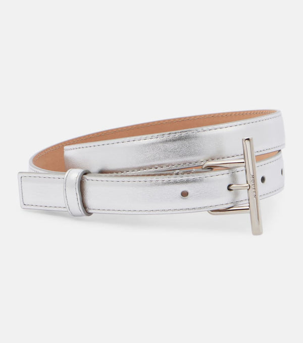 Alexander McQueen Metallic leather belt