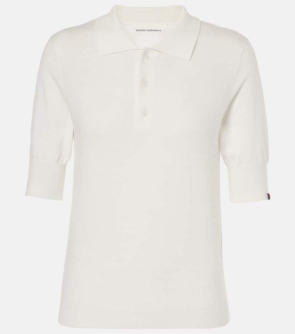 Extreme Cashmere Knitted cotton and cashmere polo shirt