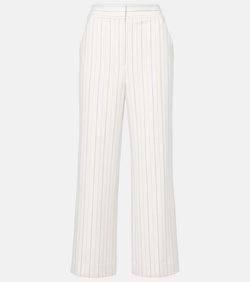 Veronica Beard Brixton striped wide-leg pants