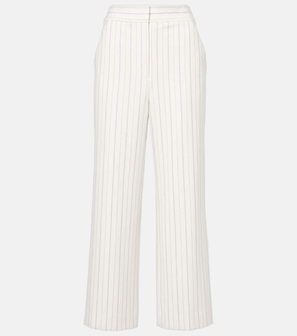 Veronica Beard Brixton striped wide-leg pants