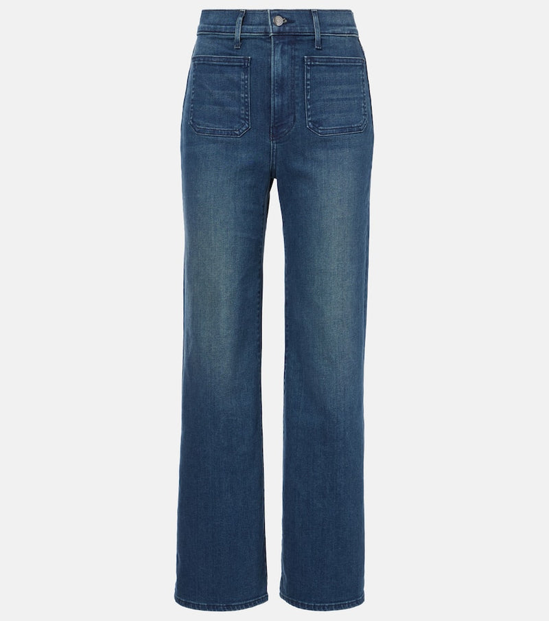 Veronica Beard Crosbie High-Rise Flared Jeans Blue