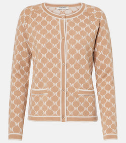 S Max Mara Tivoli intarsia wool and cashmere cardigan