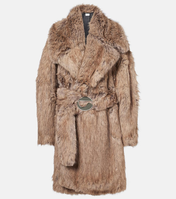 Coperni Belted faux fur coat