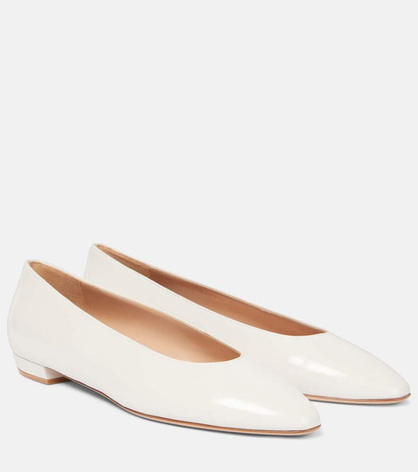 Gianvito Rossi Amelia leather ballet flats