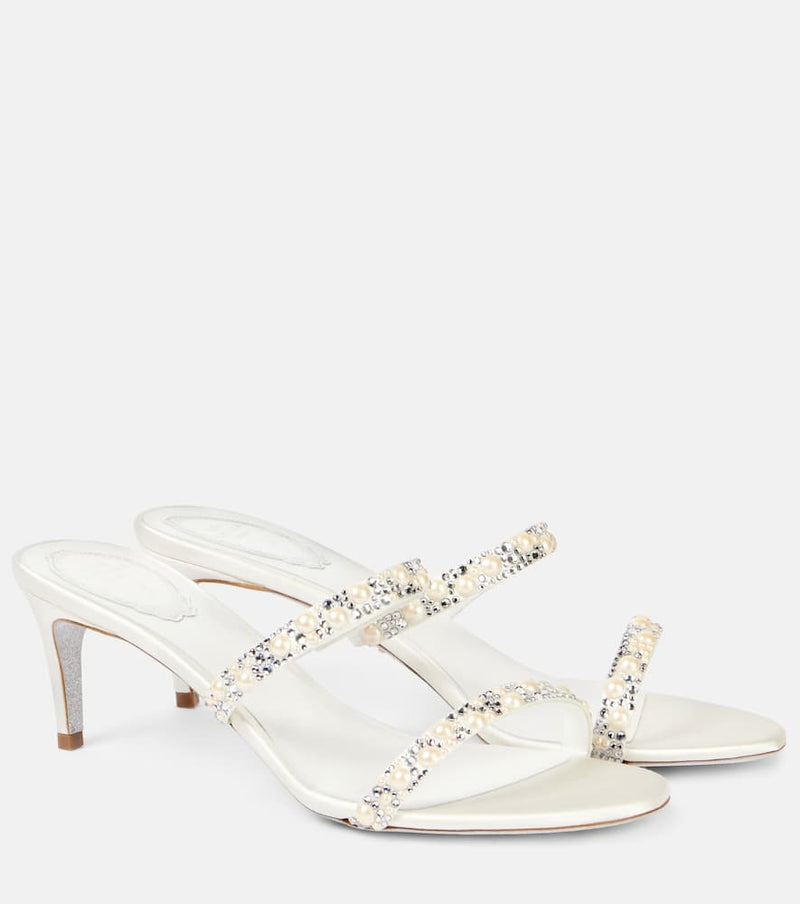 Rene Caovilla Bridal Chandelier 60 satin sandals