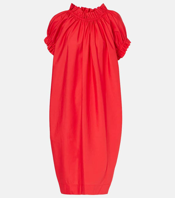 Simone Rocha Puff-sleeve ruffled cotton midi dress