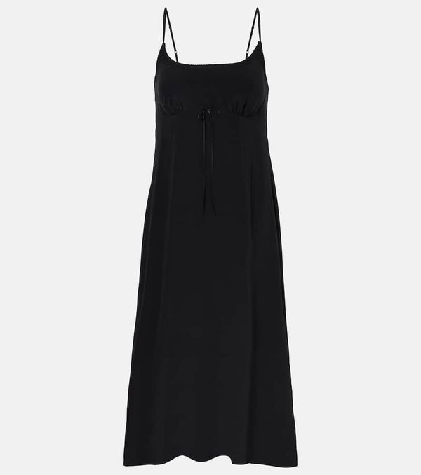 Simone Rocha Bow-detail crêpe de chine slip dress