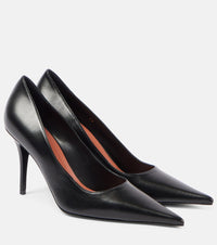 Amina Muaddi Barbara 90 leather pumps