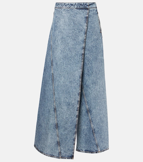 Alaïa Wide-leg wrap jeans