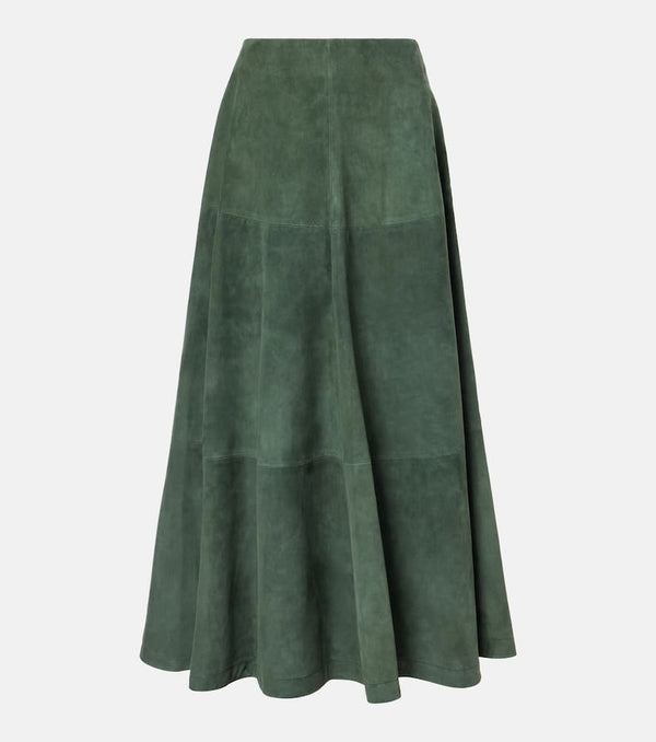 Altuzarra Varda suede midi skirt