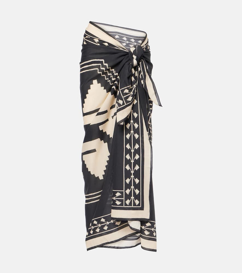 Johanna Ortiz Printed cotton beach cover-up