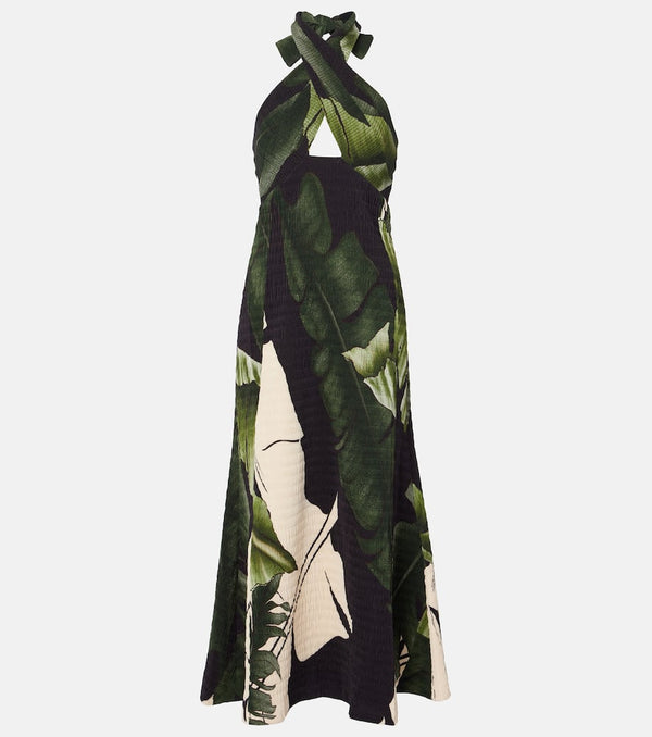 Johanna Ortiz Expedition halterneck midi dress