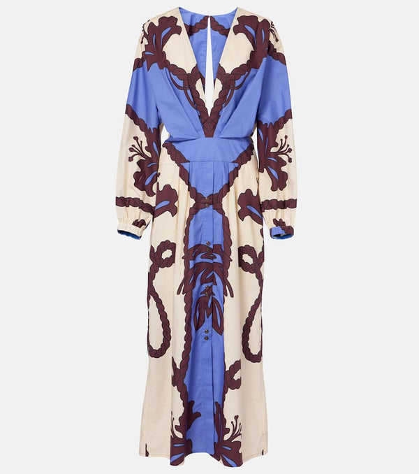 Johanna Ortiz Latitud Marina printed cotton midi dress