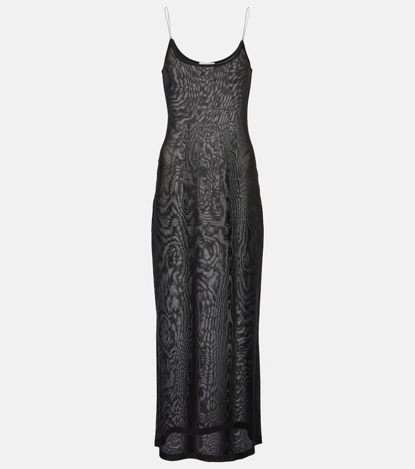 Alaïa Sheer knitted midi dress