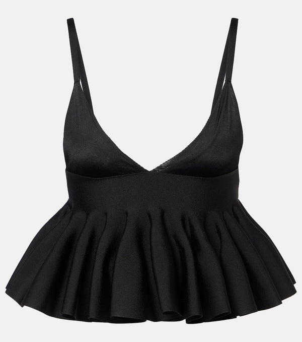 Alaïa Godet bra top