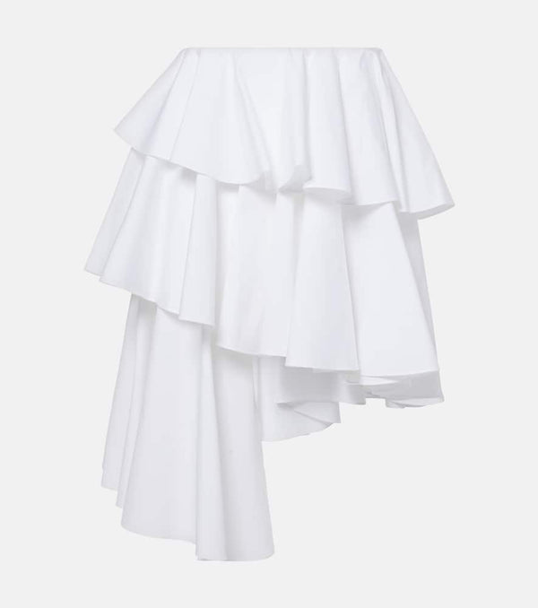 Alaïa Spiral ruffled miniskirt