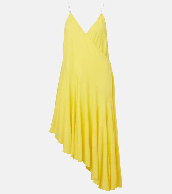 Alaïa Asymmetric jersey slip dress