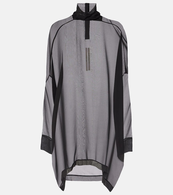 Rick Owens Hollywood sheer silk chiffon top