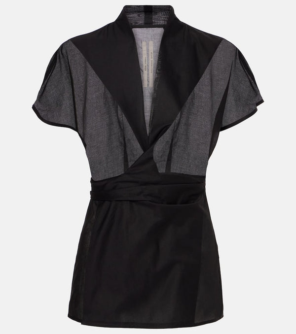 Rick Owens Laura cotton wrap top