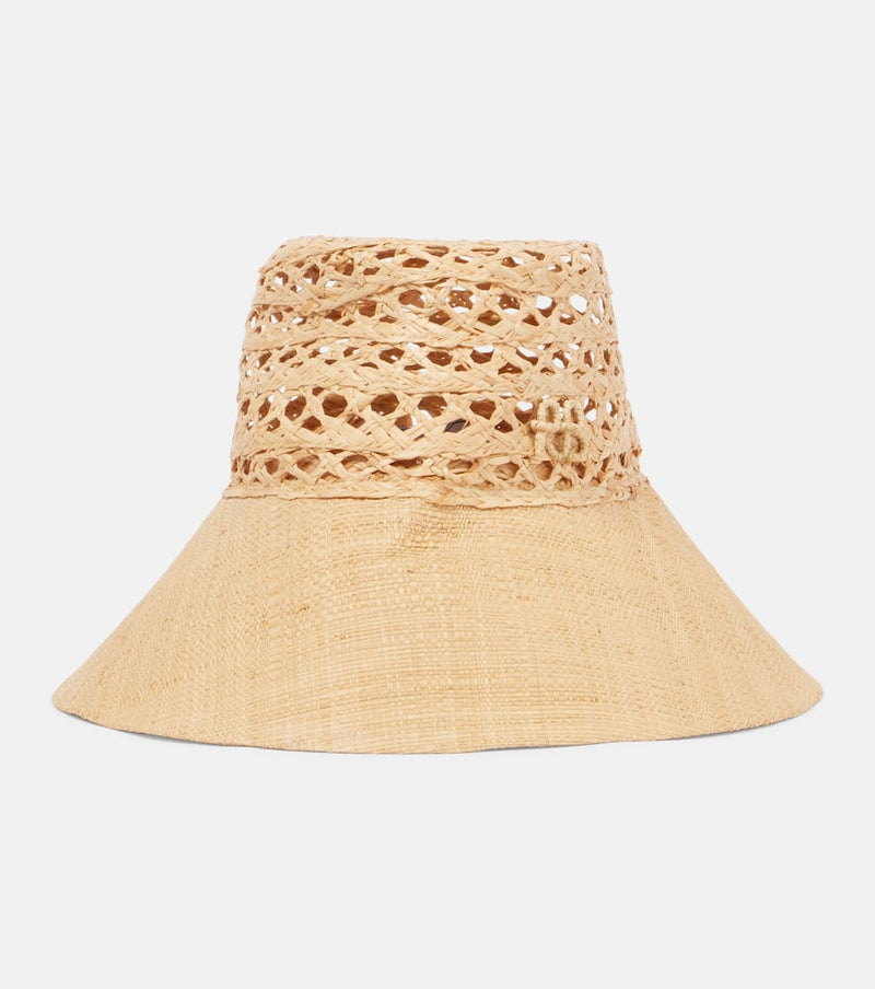 Ruslan Baginskiy Woven straw bucket hat