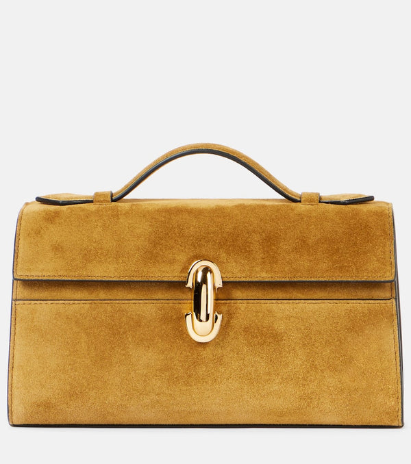 Savette Symmetry suede tote bag