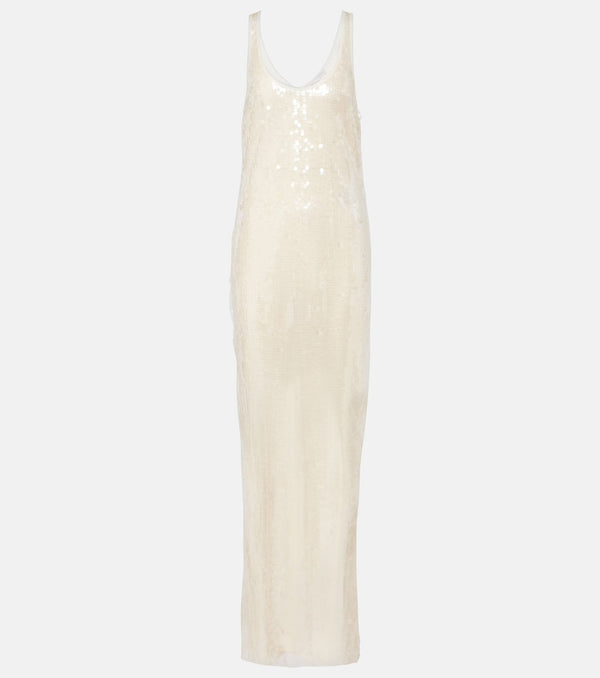 Stella McCartney Sheer sequined maxi dress