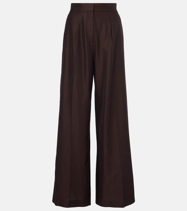 Joseph Alanel silk and cotton wide-leg pants