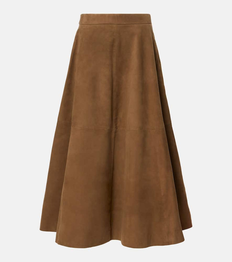 Rohe Suede midi skirt