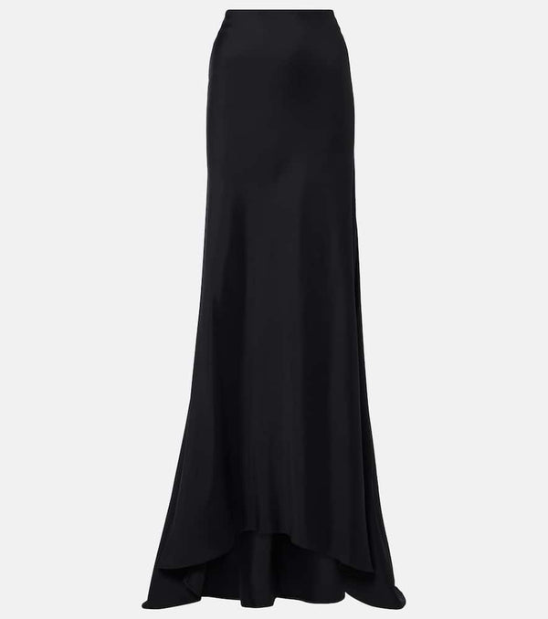 Plan C High-rise maxi skirt