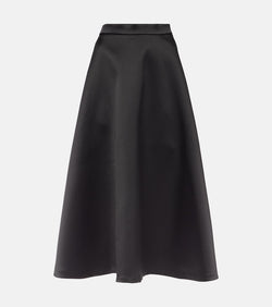 Róhe Satin midi skirt