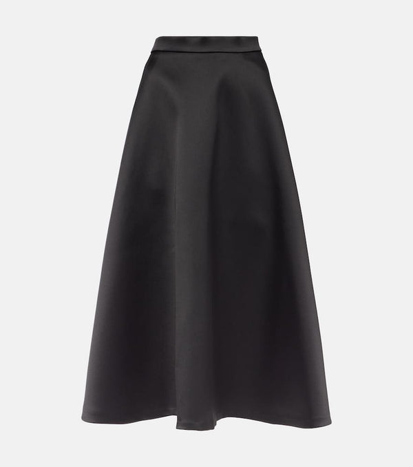 Róhe Satin midi skirt